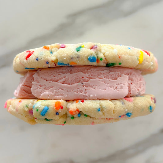 Funfetti w/ Strawberry ice cream