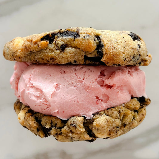 Cookies & cream w/ strawberry ice cream