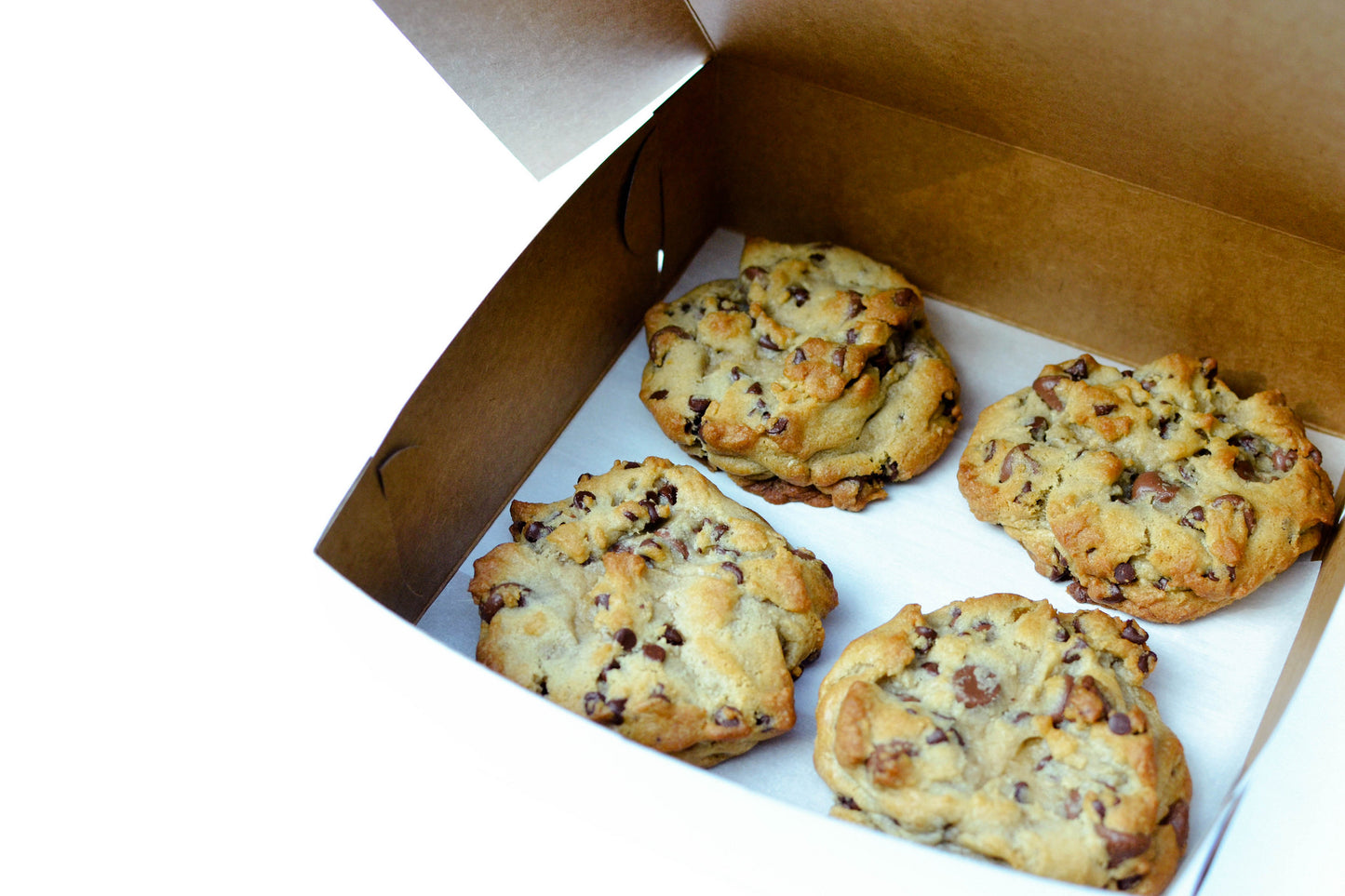 Box of Four Chocolate Chip Cookies